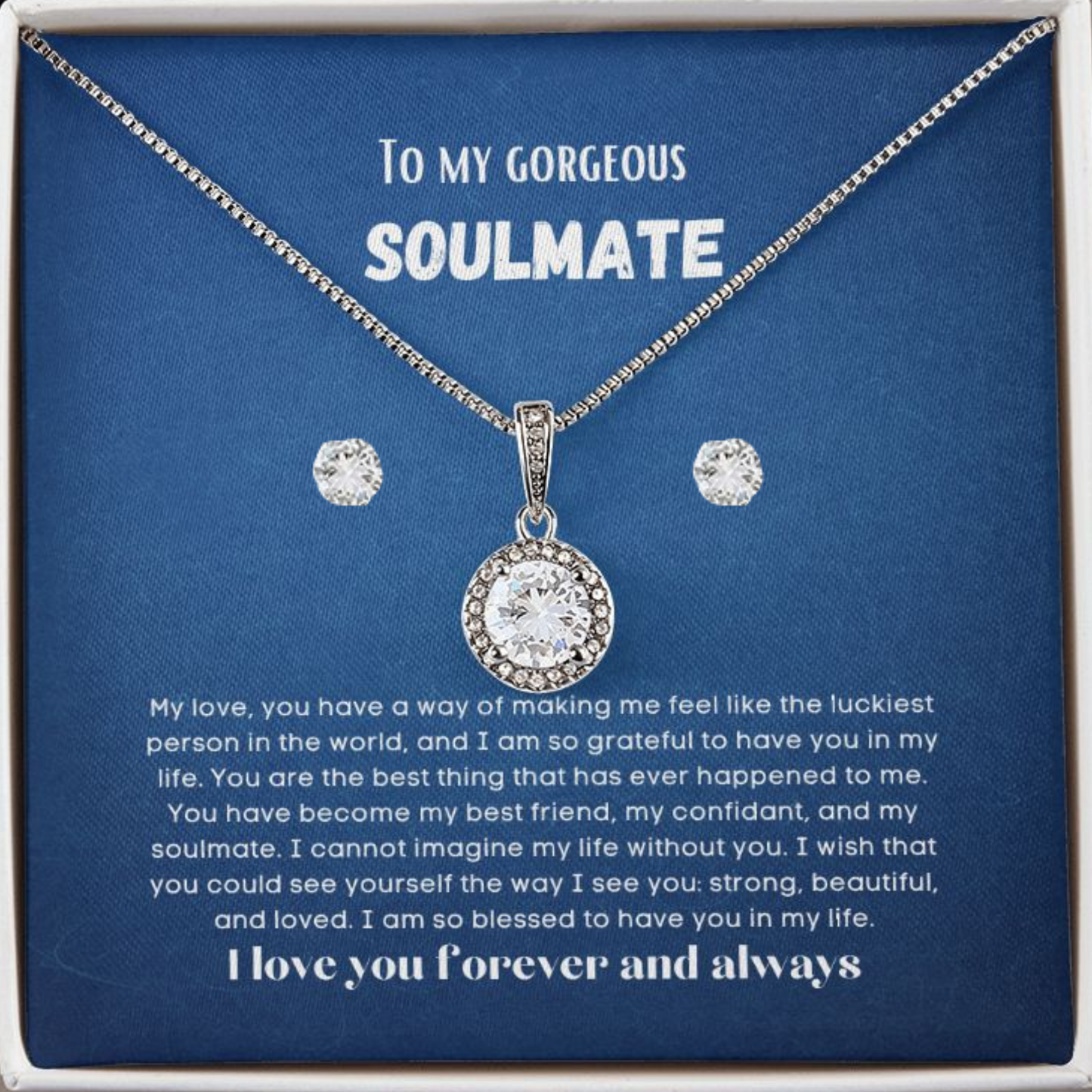 To my soulmate gift for birthday or anniversary and Valentinesday