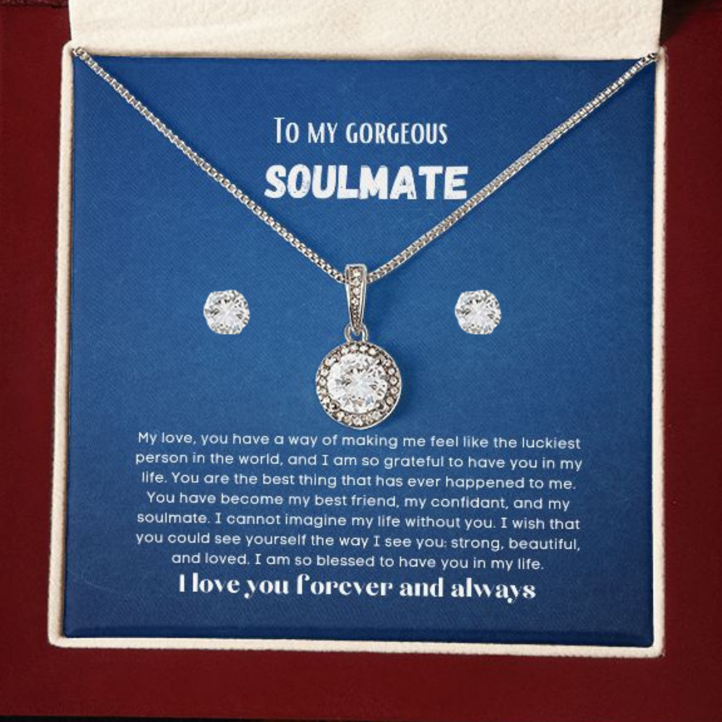 To my soulmate gift for birthday or anniversary and Valentinesday