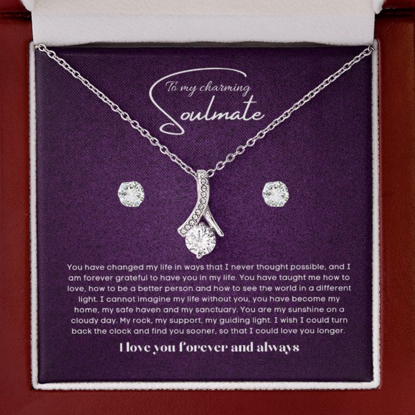 To my soulmate gift for birthday or anniversary and Valentinesday