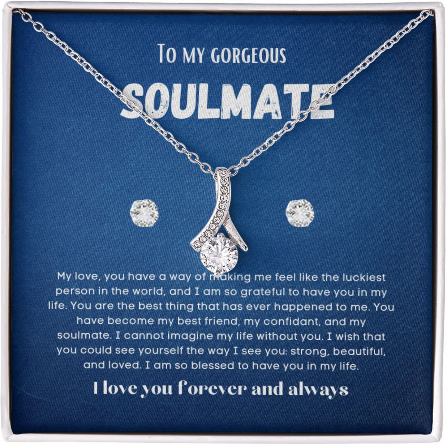 To my soulmate gift for birthday or anniversary and Valentinesday