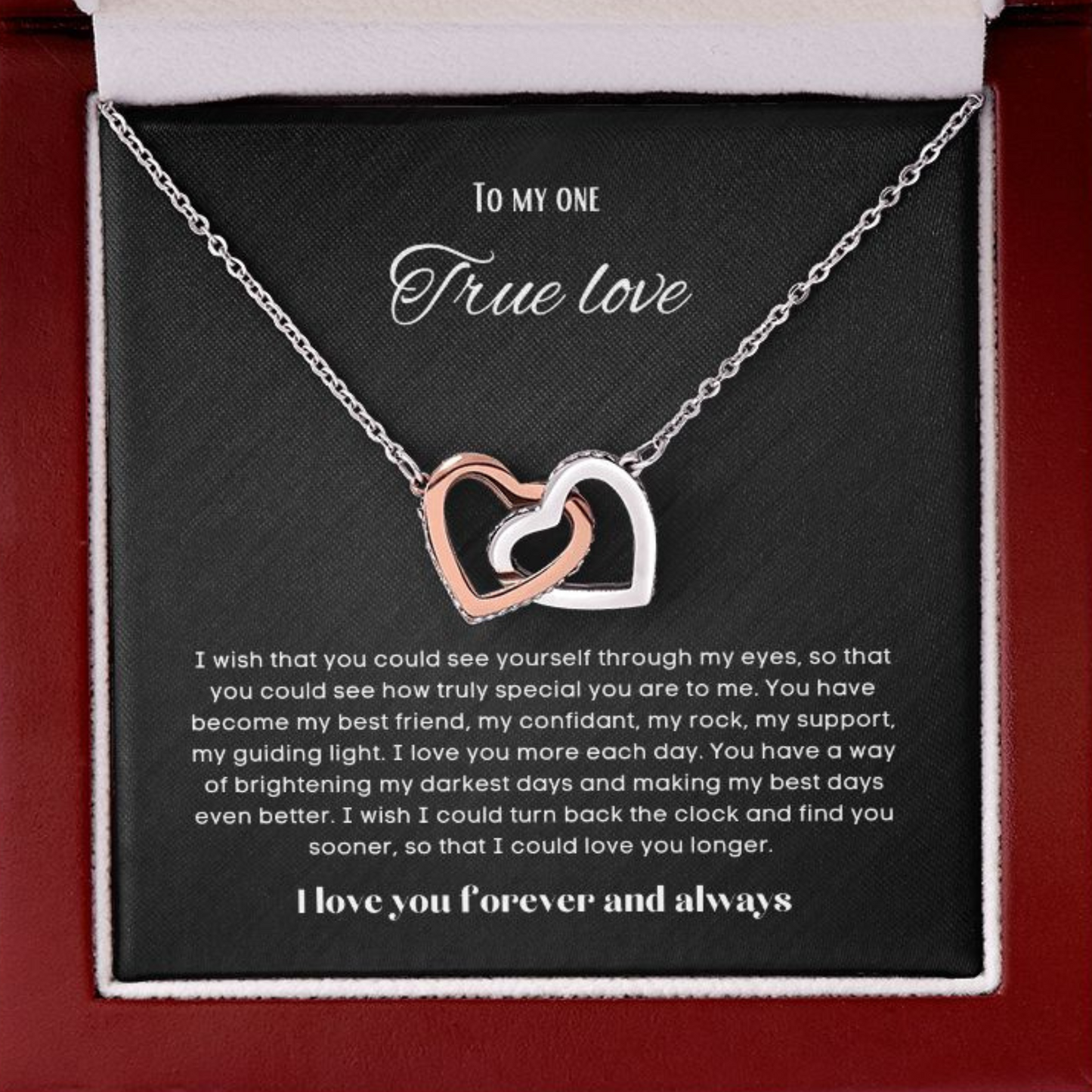 To my soulmate gift for birthday or anniversary and Valentinesday