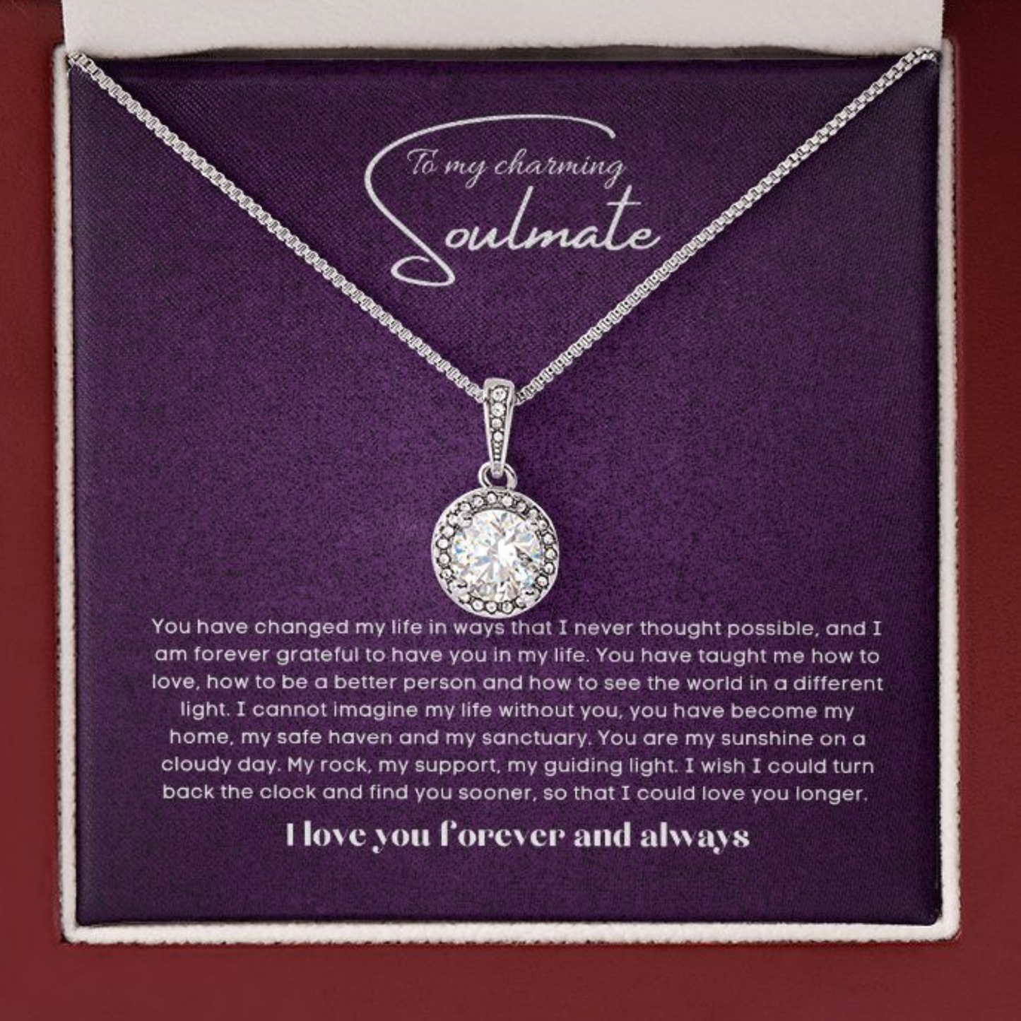 To my soulmate gift for birthday or anniversary and Valentinesday